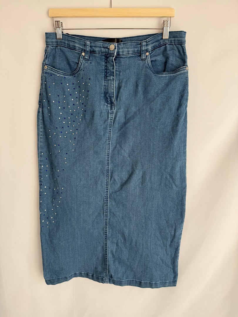 Jupe en jean bpc selection - 42 - Bleu -