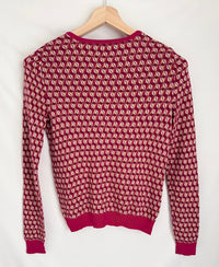 Gilet en maille à motifs - S - Rose -