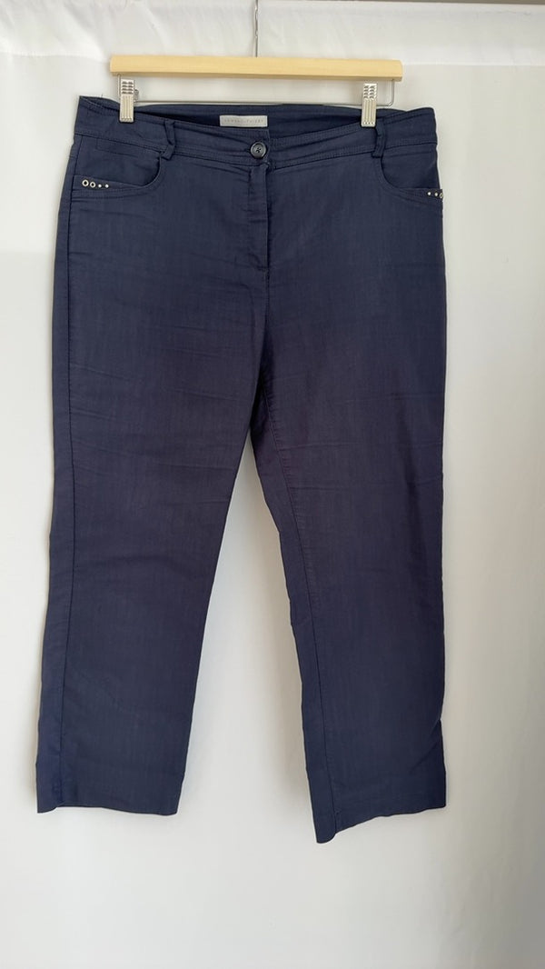 Pantalon femme Armand Thiery bleu marine Fr 44