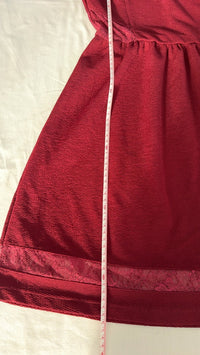 Robe Jennyfer - M - Bordeaux - dentelle