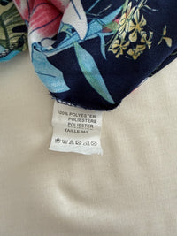 Robe Lilie Rose - M - Marine - Fleurie