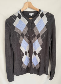 Gilet Croft & Barrow - L - Gris - Motif Argyle