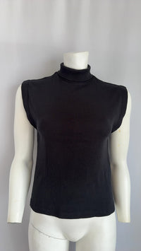 Top col roulé sans manches Zara - S - Noir