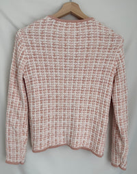 Gilet épais Esprit - M - Rose - maille texturée style tweed