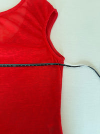 Débardeur Paul Brial - 36 - Rouge - motif fleurs