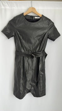 Robe Mng - S - Noir - simili cuir