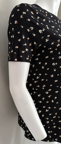 T-shirt C&a - M - Noir - À Fleurs