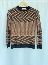 Pull Mango Suit - M - Noir et Orange -