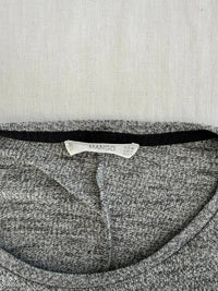 Pull Mango - M - Gris -