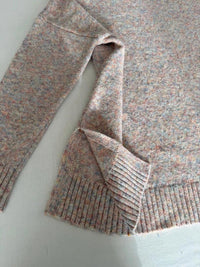 Pull col montant Bonobo boutons épaule - M - rose poudré -