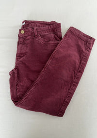Pantalon velours Lulucastagnette - 40 - Bordeaux -