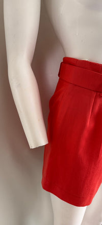 Short Taille Haute Sans Marque - S - Orange -