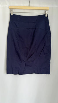 Jupe genou H&m - 36 - Bleu marine