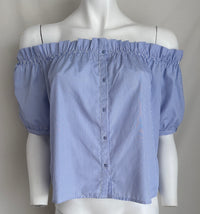 Blouse Ivivi - M - Bleu Clair - À Rayures