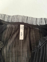 Blouse plissée Mango - M - Noir -