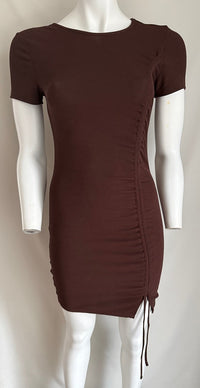 Robe Casual H&m - S - Marron - Froncée