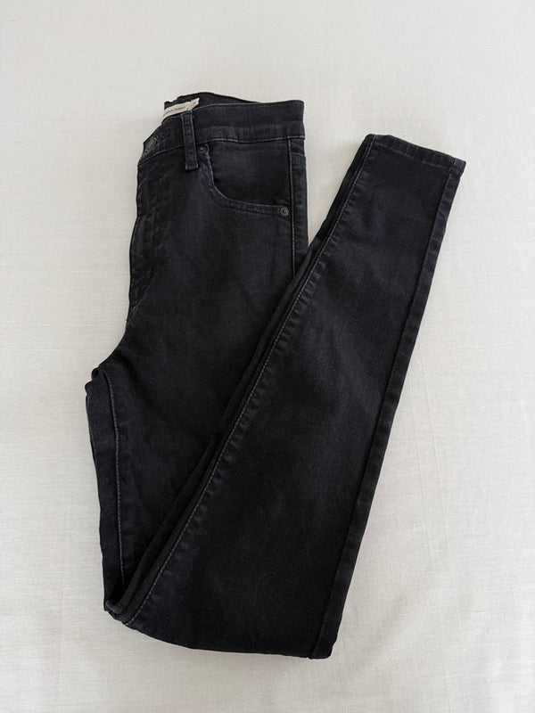 Jean Mile High Super Skinny Levi's - 36 - Noir