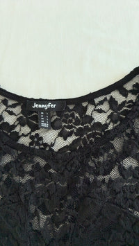 Robe Jennyfer - L - Noir - dentelle