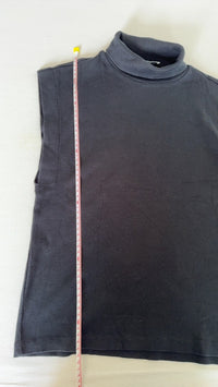Top col roulé sans manches Zara - S - Noir