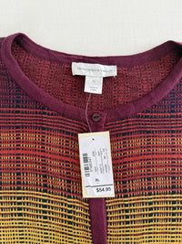 Gilet Christopher & Banks - Xl - Bordeaux Multicolore