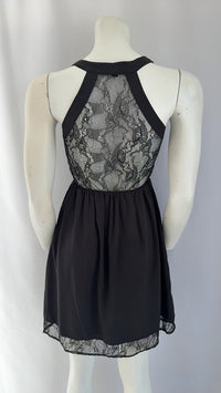 Robe mini Jennyfer - 34 - Noir - dentelle