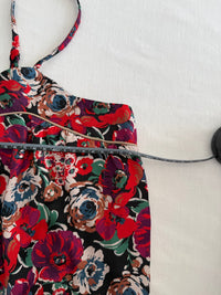 Top à bretelles Camaïeu - M - Noir - Floral