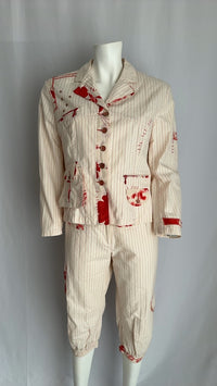 Ensemble tailleur pantalon Upc't - Fr 42 - Blanc/rouge
