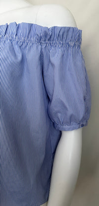 Blouse Ivivi - M - Bleu Clair - À Rayures