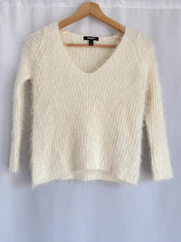 Pull col V Jennyfer - Xs - Blanc -