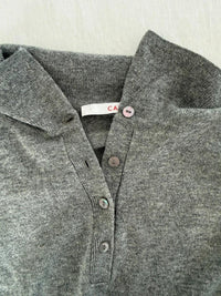 Pull col polo Camaïeu - M - Gris -