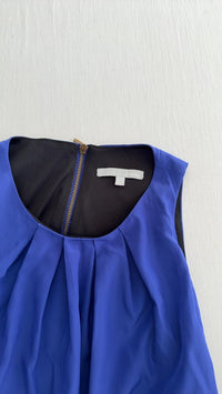 Robe Etam - 40 - Bleu mauve - plissée sans manches