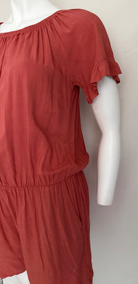 Combishort Stella Bianca - M - Orange/rouge - En Viscose