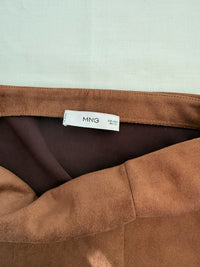 Mini-jupe Mng - S - Marron -