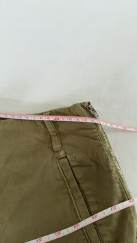 Pantalon large Zara - 40 - Kaki -