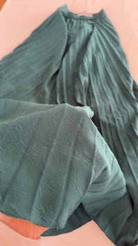 Jupe midi plissée Mango - Xs - Vert foncé