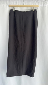 Jupe midi à nœud Zara - S - Noir -