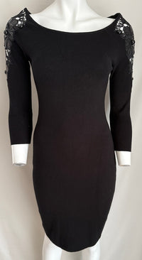 Robe Casual N2 - M - Noir - Épaules Dentelle