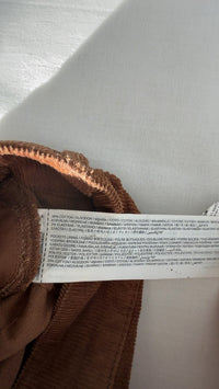 Pantalon velours côtelé Mango - 38 - Marron