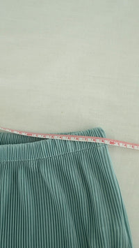 Pantalon large plissé Zara - S - Vert