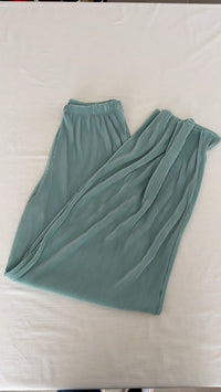 Pantalon large plissé Zara - S - Vert
