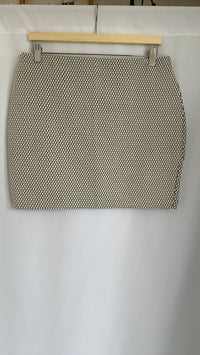 Mini-jupe H&m - M - crème et Noir -