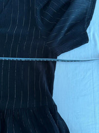 Blouse Promod - M - Noir à rayures dorées