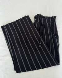 Pantalon large Jdy - M - Noir - à rayures