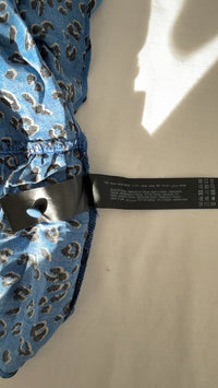 Robe courte Zara léopard - Xs - Bleu