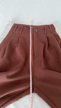Pantalon large Stradivarius - 34 - Marron -