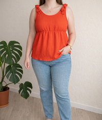 Top à bretelles Kiabi - Xl - Rouge -