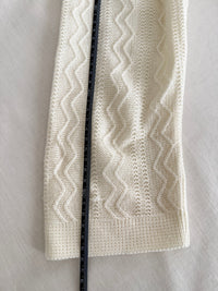 Gilet vintage en maille - Xl - Crème -
