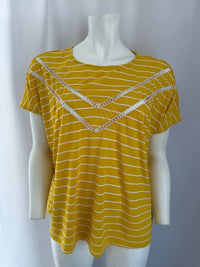 T-shirt Jacqueline de Yong - L - Jaune - rayé