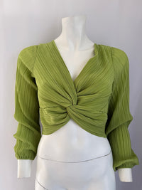Crop top Pimkie plissé - L - Vert