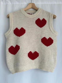 Pull sans manches Grain de Malice - S - Crème -